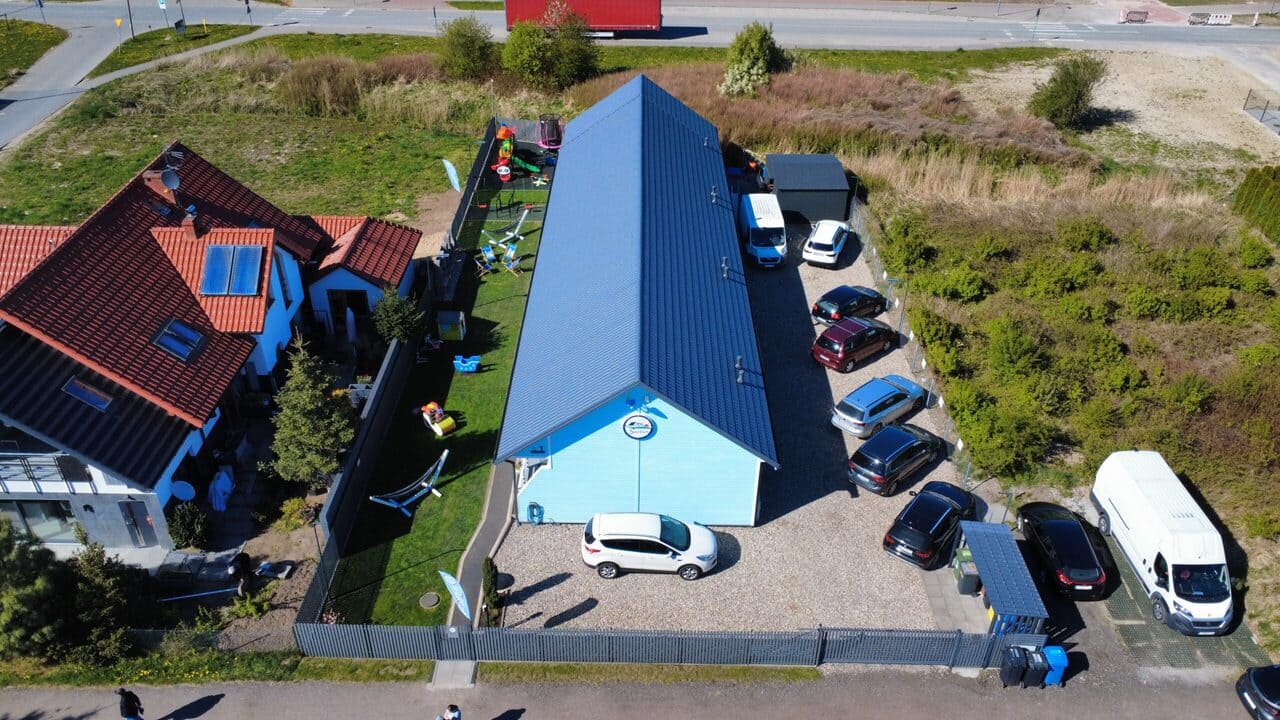 rzut z góry na domki parterowe Sarbin